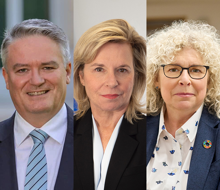 Mathias Cormann, Martine Biron, Geneviève Morin