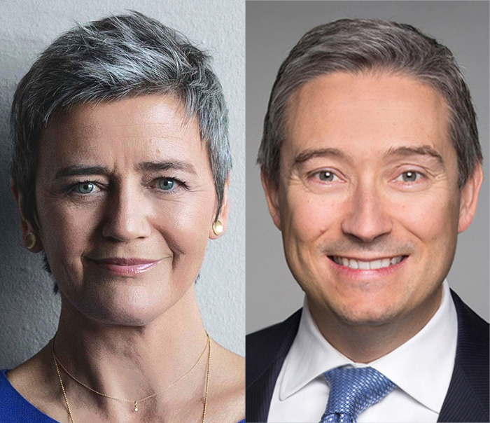 Margrethe										 Vestager, François-Philippe Champagne